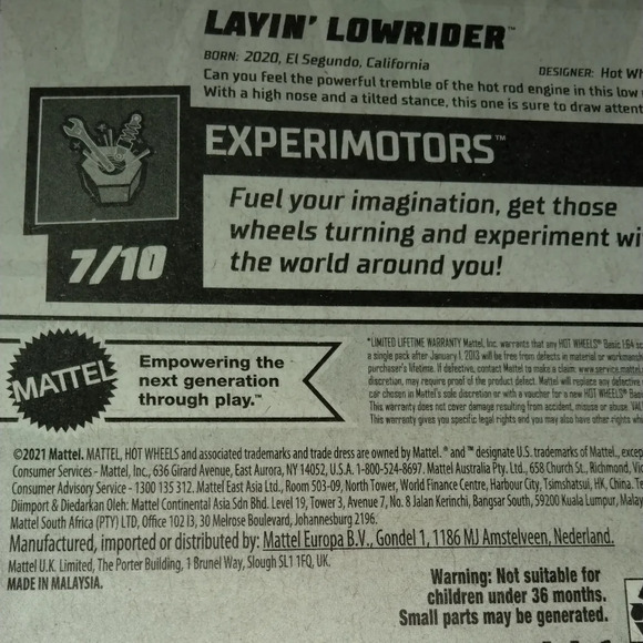 Layin Lowrider Hot Wheels New For 2022 - Picture 4 of 6